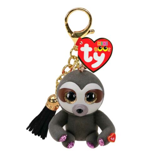 TY Mini Boos clip Plush Toy Sloth DANGLER (25058)