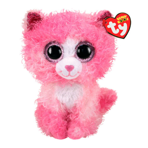 Мягкая игрушка TY Beanie Boo&#8217;s Розовый котенок Reagan 25 см (36479)