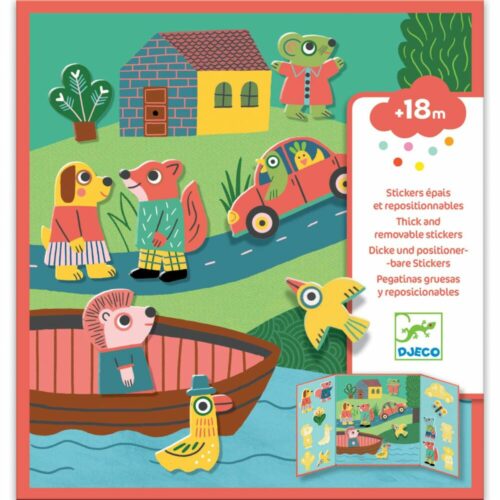Набір для творчості DJECO з наліпками Тварини що переміщуються(DJ09071)