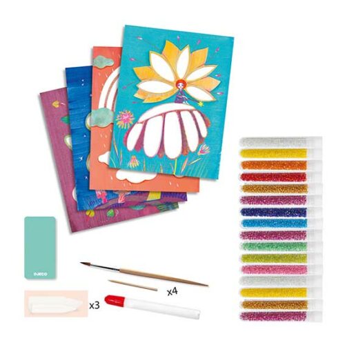 Художественный комплект DJECO рисование блестками Сказочная страна (DJ09409)