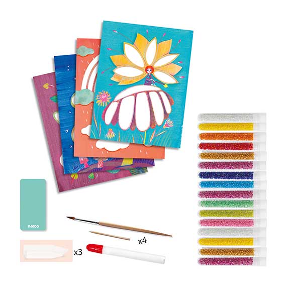 Художественный комплект DJECO рисование блестками Сказочная страна (DJ09409)