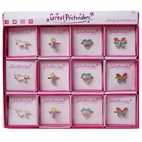 Assorted Great Pretenders Rings in Boxes (84516)
