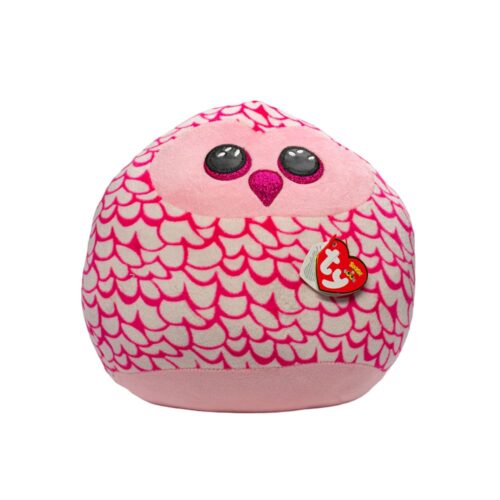 Подушка TY SQUISH-A-BOOS Рожева сова PINKY 20 см (39300)