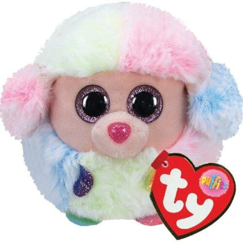 М&#8217;яка іграшка TY PUFFIES Пудель RAINBOW 10 см (42511)