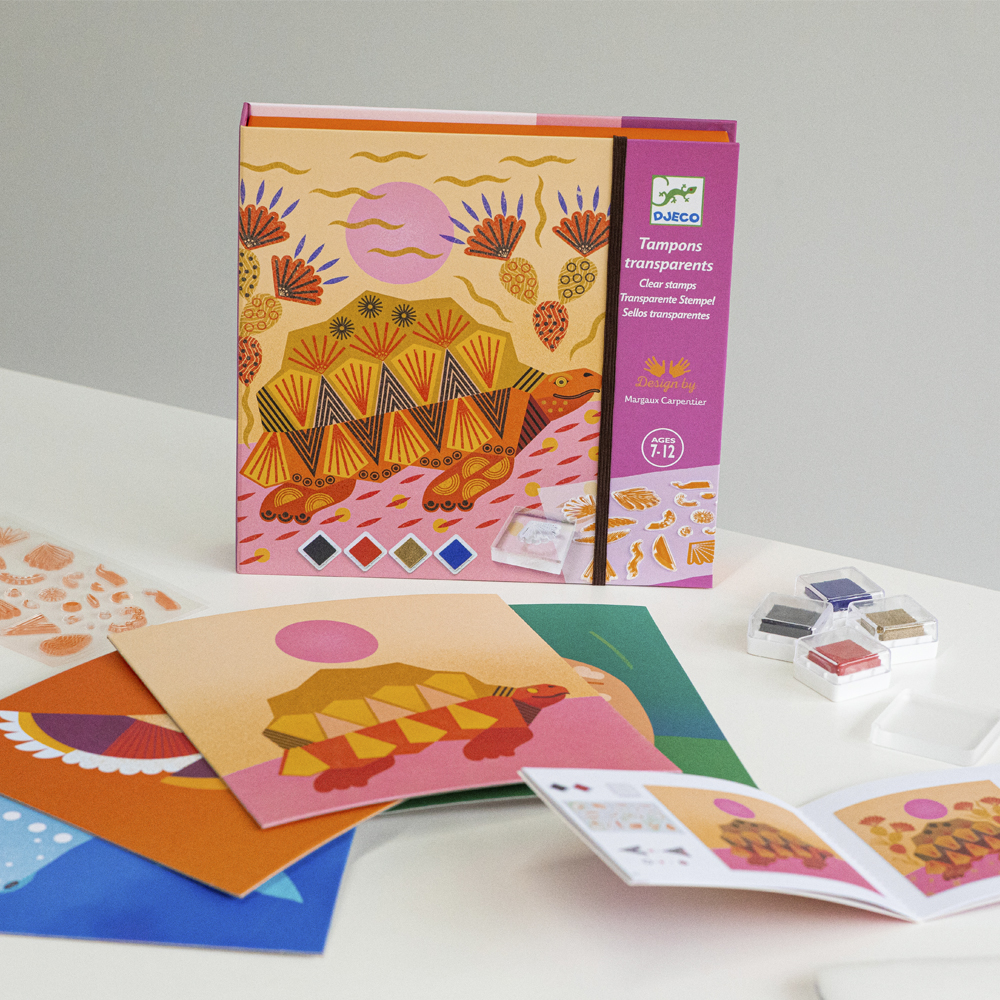 Набор для творчества со штампами DJECO Животные и узоры (DJ08966)
