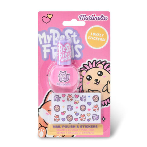 Set of nail polish and stickers MARTINELIA My best friends (11985)