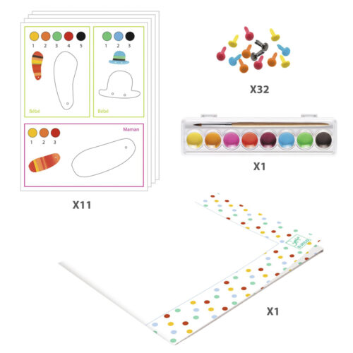 Набор для раскрашивания DJECO Семейка лисиц (DJ09897)