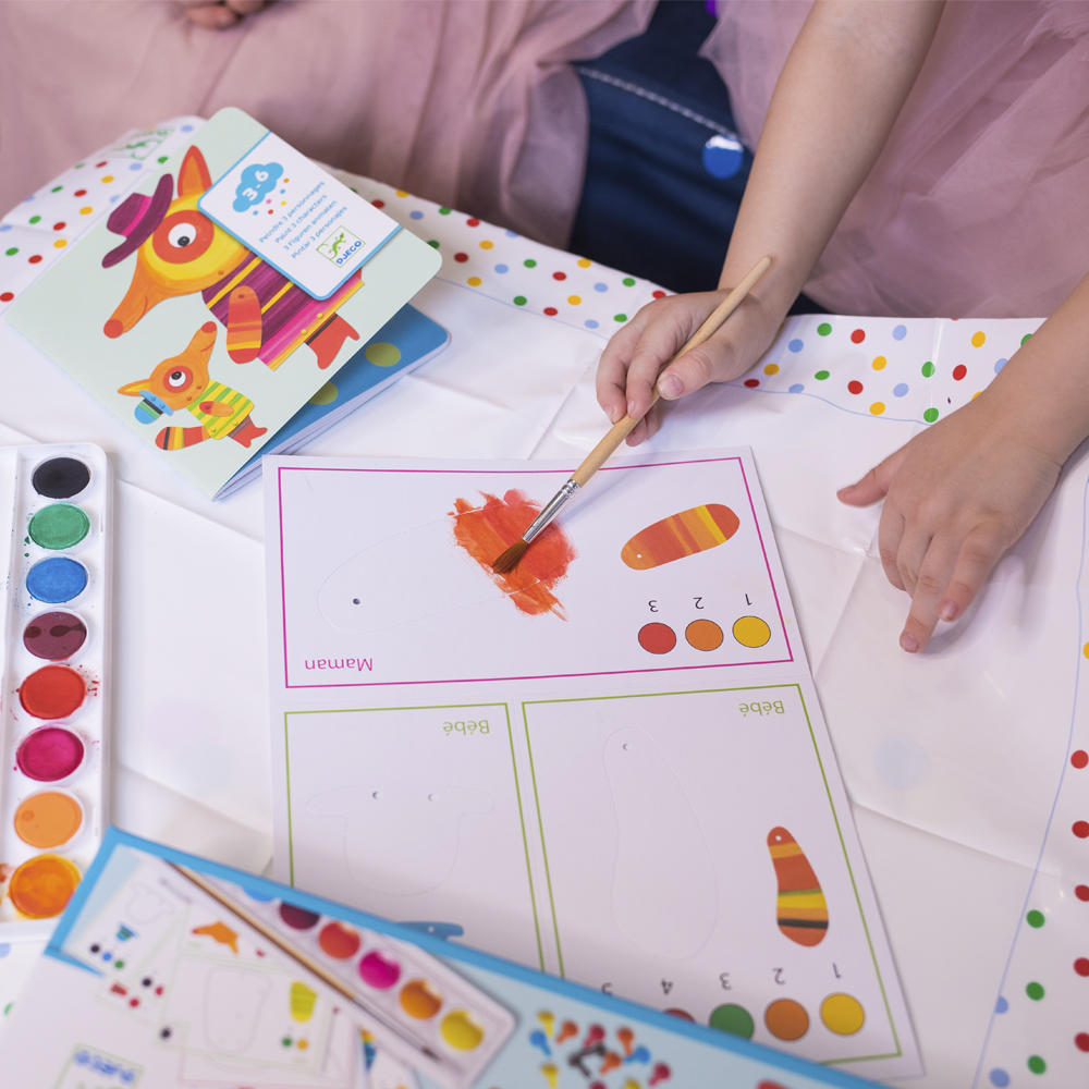 Набор для раскрашивания DJECO Семейка лисиц (DJ09897)