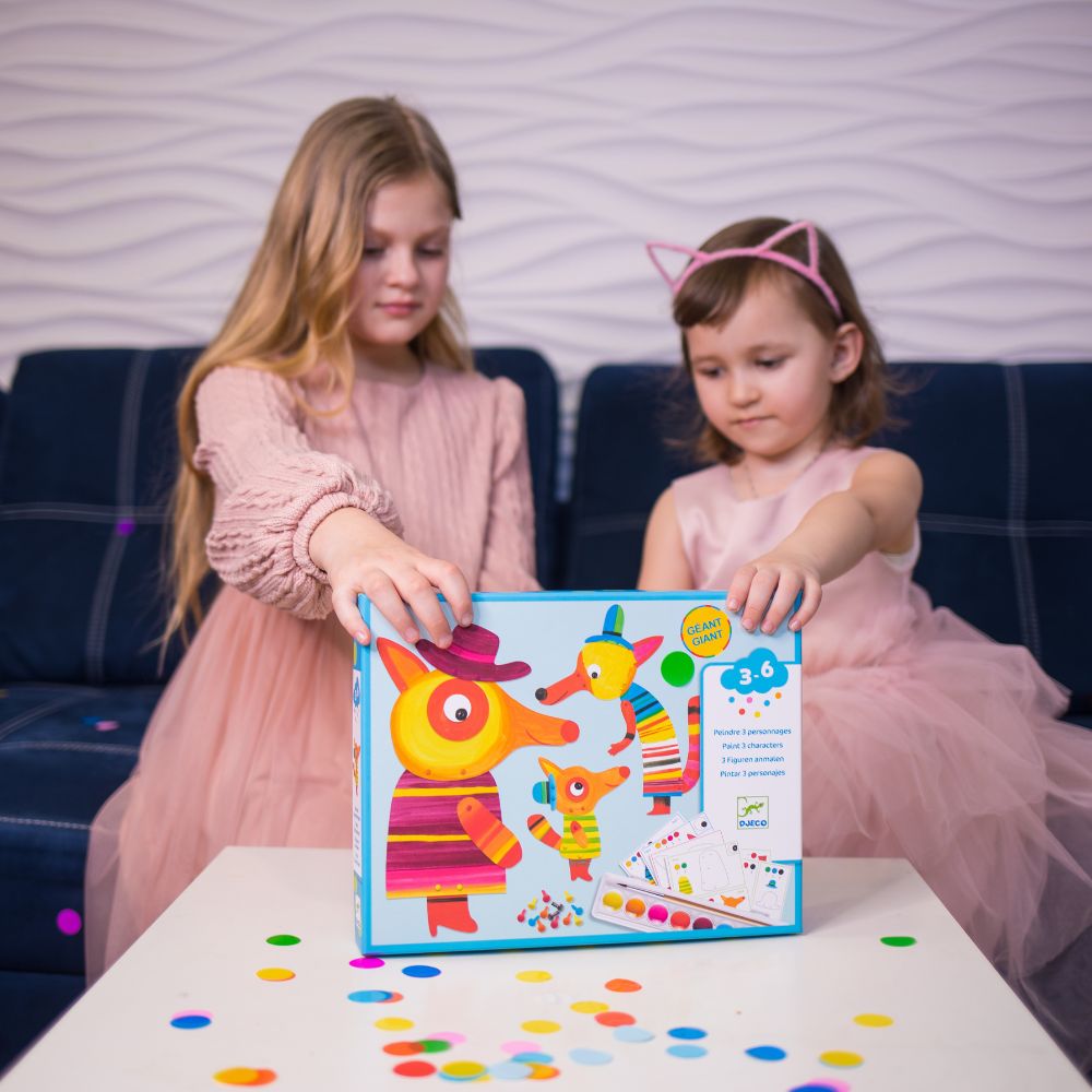 Набор для раскрашивания DJECO Семейка лисиц (DJ09897)