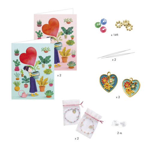 Set for making friendship bracelets DJECO Hearts (DJ00010)