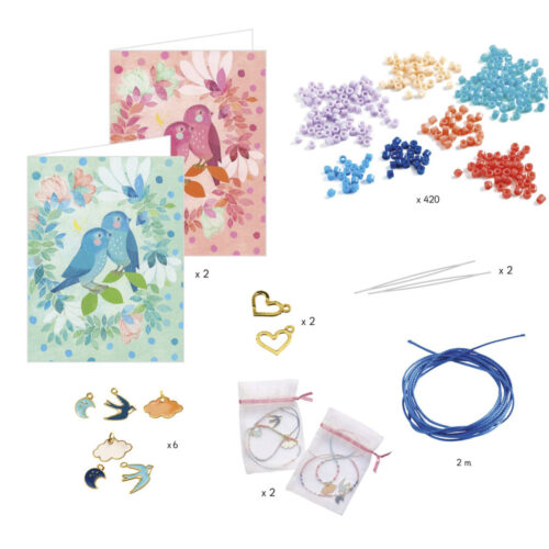 Набор для изготовления браслетов дружбы DJECO Птицы в небе (DJ00016)