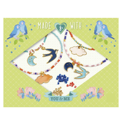 Набор для изготовления браслетов дружбы DJECO Птицы в небе (DJ00016)