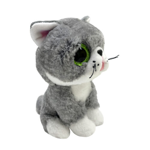 Мягкая игрушка TY Beanie Boos Серый котик FERGUS (36581)