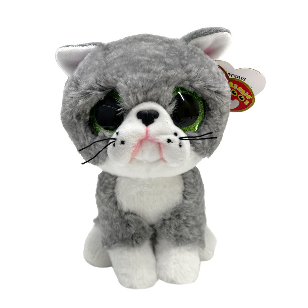 Мягкая игрушка TY Beanie Boos Серый котик FERGUS (36581)
