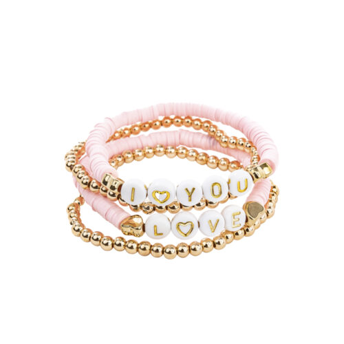 Набор браслетов Great Pretenders Pink Love 4 шт (84110)