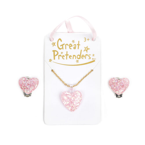 Ожерелье Great Pretenders Glitter Heart (90418)