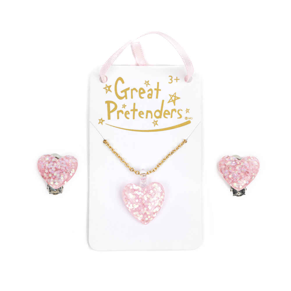 Ожерелье Great Pretenders Glitter Heart (90418)