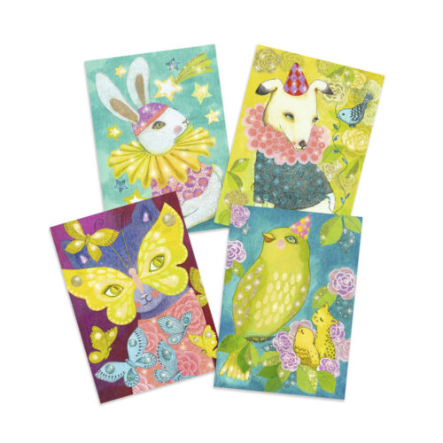 Художественный комплект рисования цветным песком DJECO Волшебный карнавал (DJ09524)