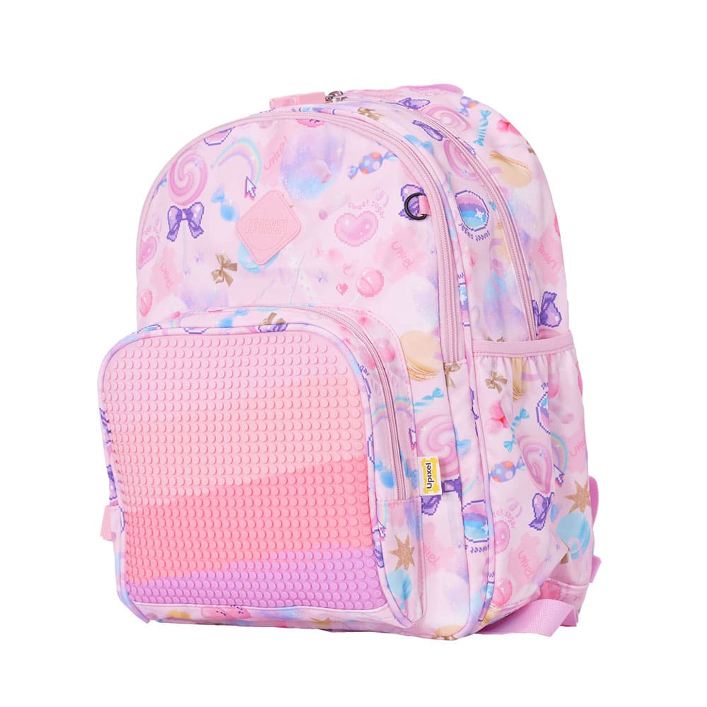 Backpack Upixel Futuristic Kids School Bag Pink (U21-001-F)