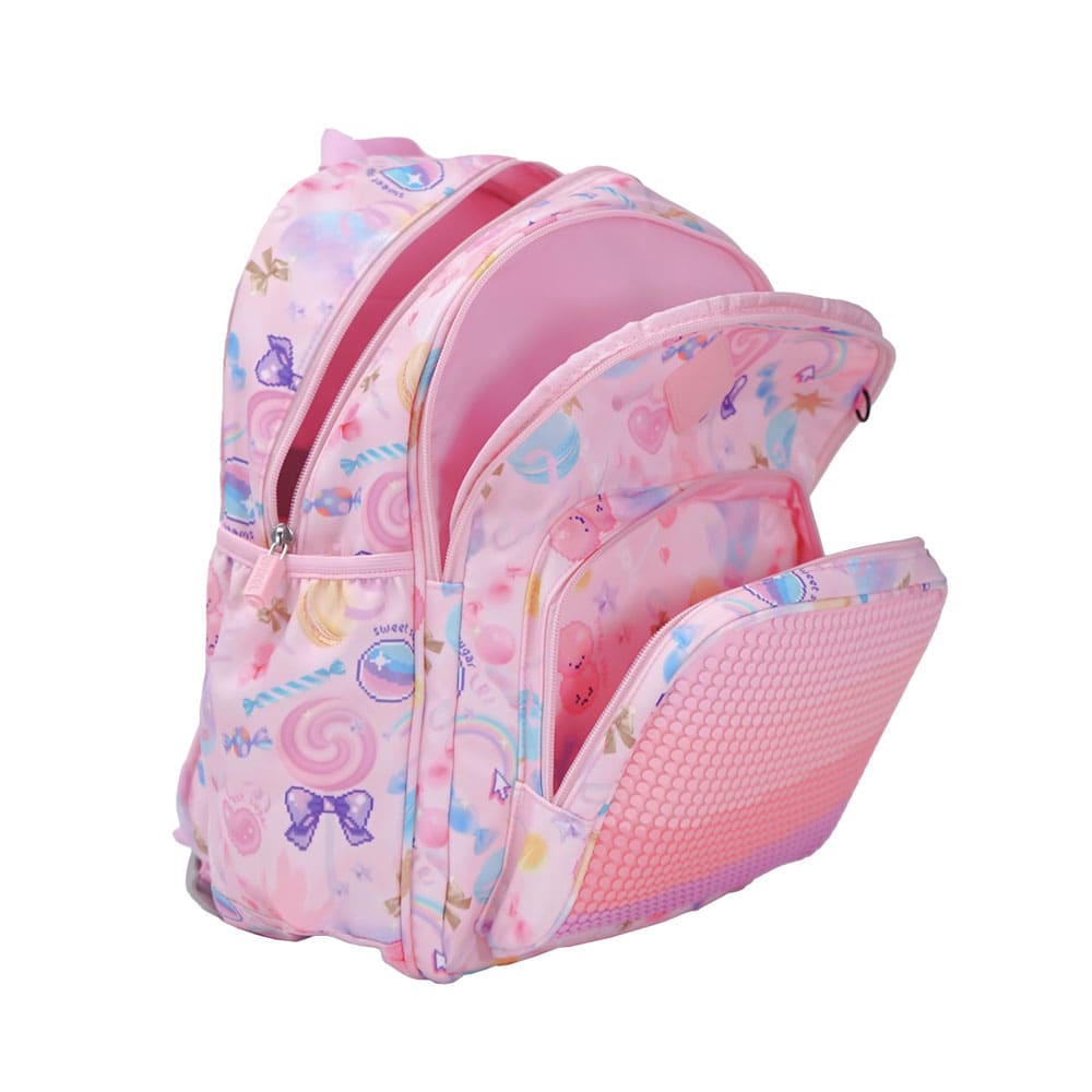 Backpack Upixel Futuristic Kids School Bag Pink (U21-001-F)