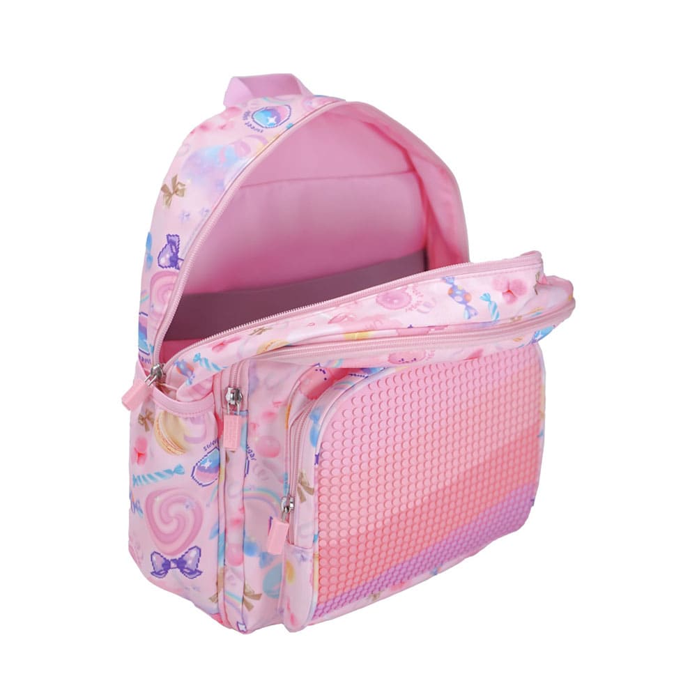 Backpack Upixel Futuristic Kids School Bag Pink (U21-001-F)