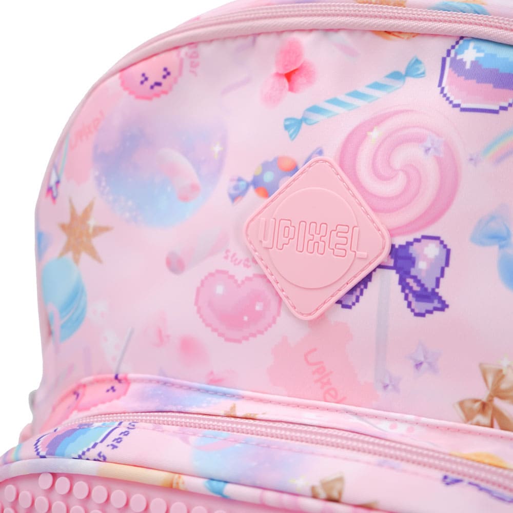 Backpack Upixel Futuristic Kids School Bag Pink (U21-001-F)