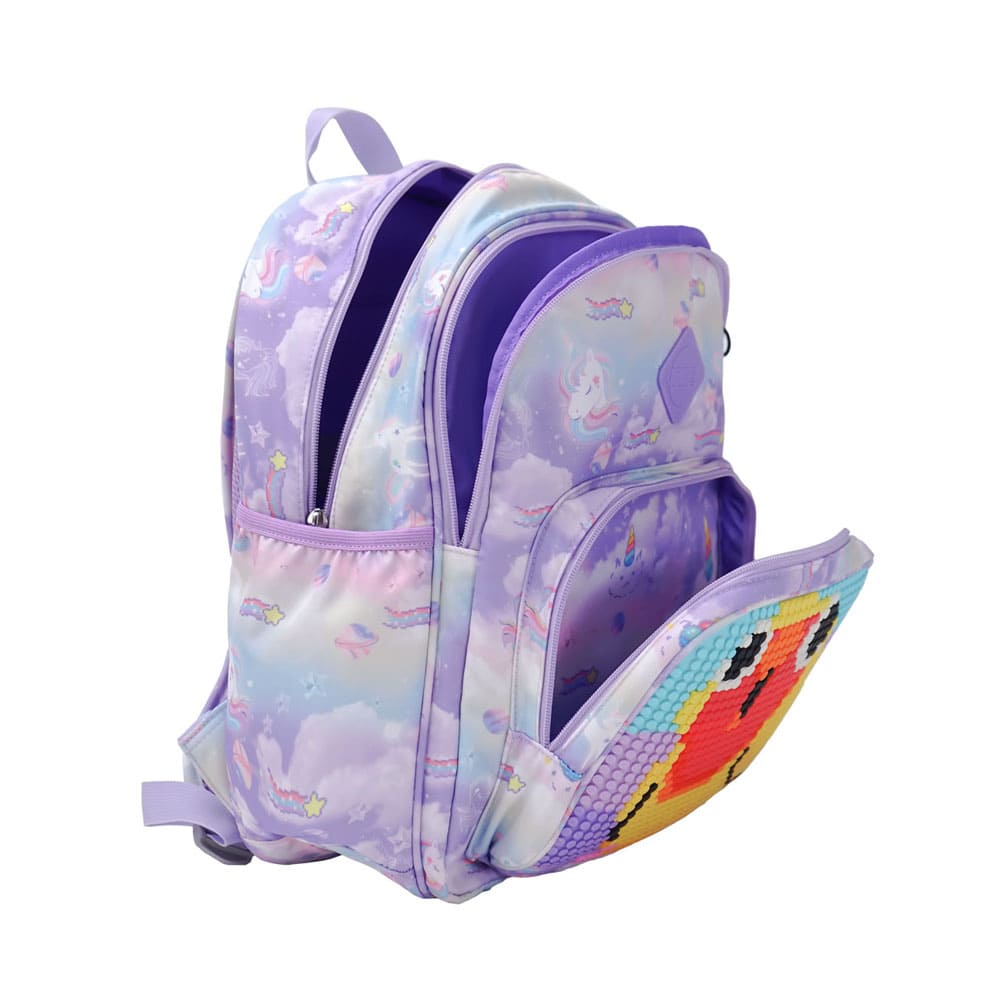 Backpack Upixel Futuristic Kids School Bag Purple (U21-001-E)
