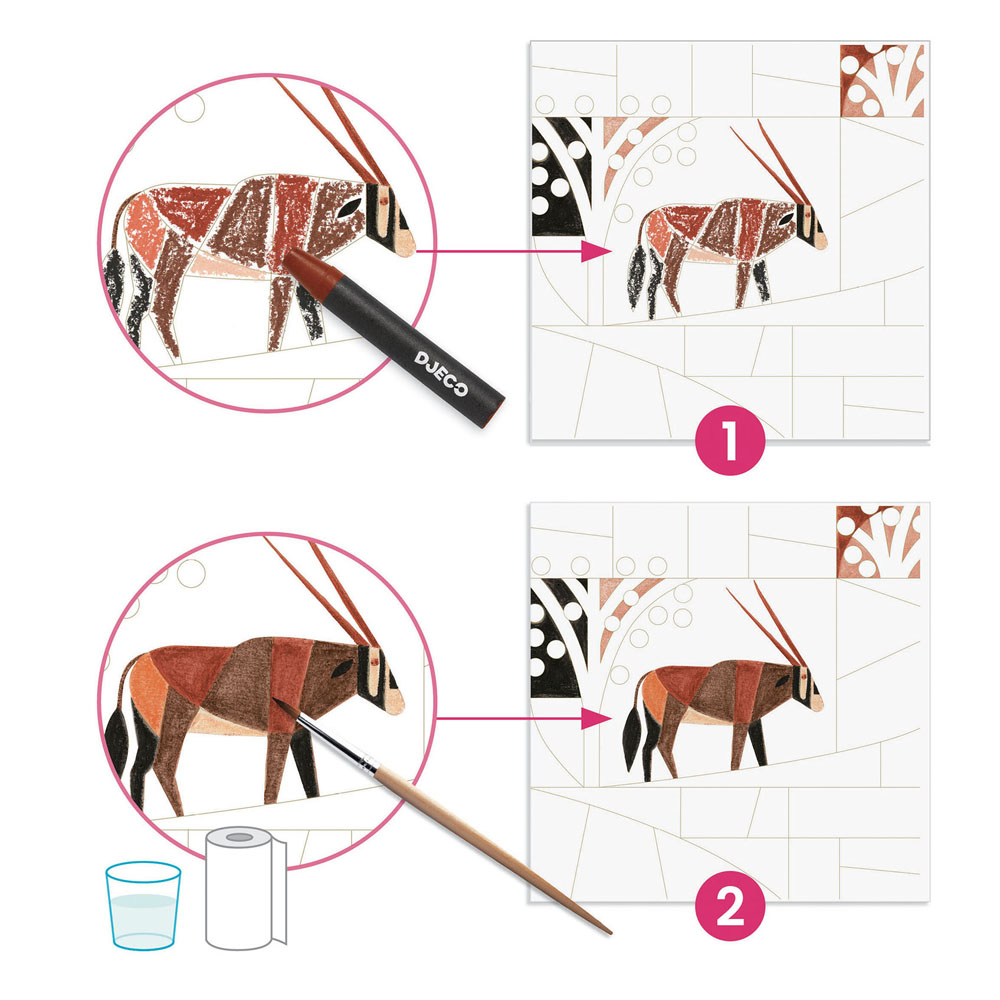 Художній комплект для малювання DJECO Пустеля (DJ09373)