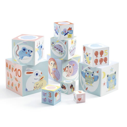 Djeco pyramid cubes “Cute animals” (DJ06103)