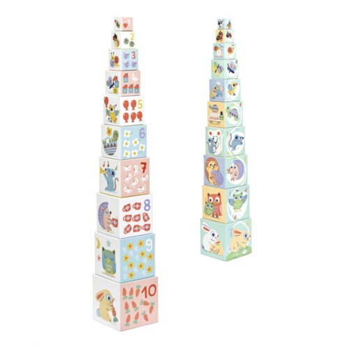 Djeco pyramid cubes “Cute animals” (DJ06103)