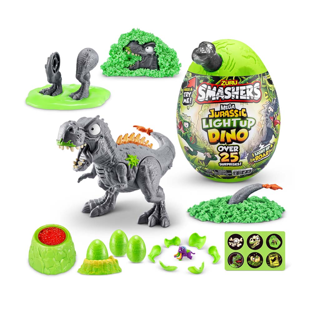 Toy in a set with accessories SMASHERS Jurassic T-Rex (74108B)