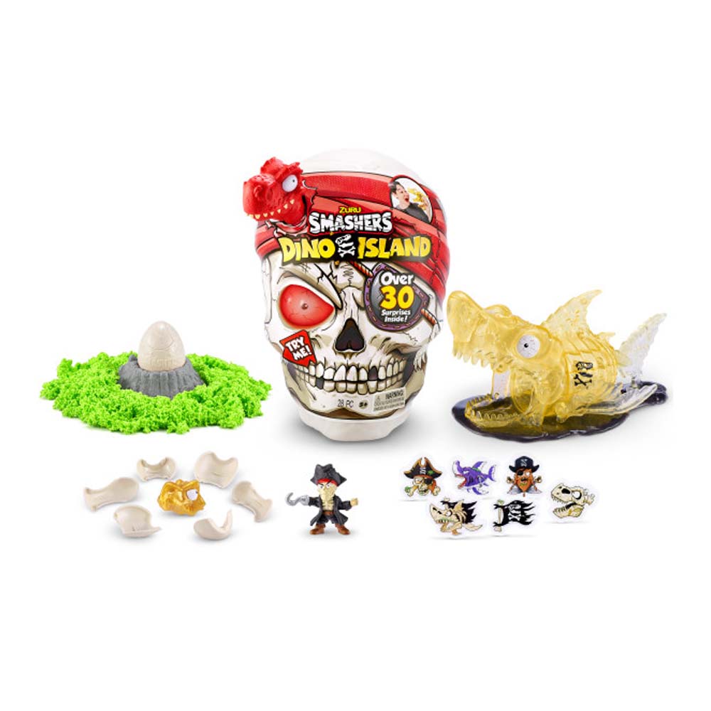 Toy in a set with accessories SMASHERS Dino Island Shark (7488B)