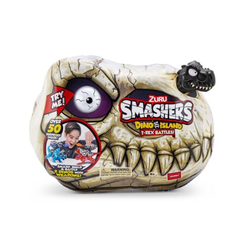 Игрушка в наборе с аксессуарами SMASHERS Dino Island ЧЕРНЫЙ ДИНО ЧЕРЕП (74102B)