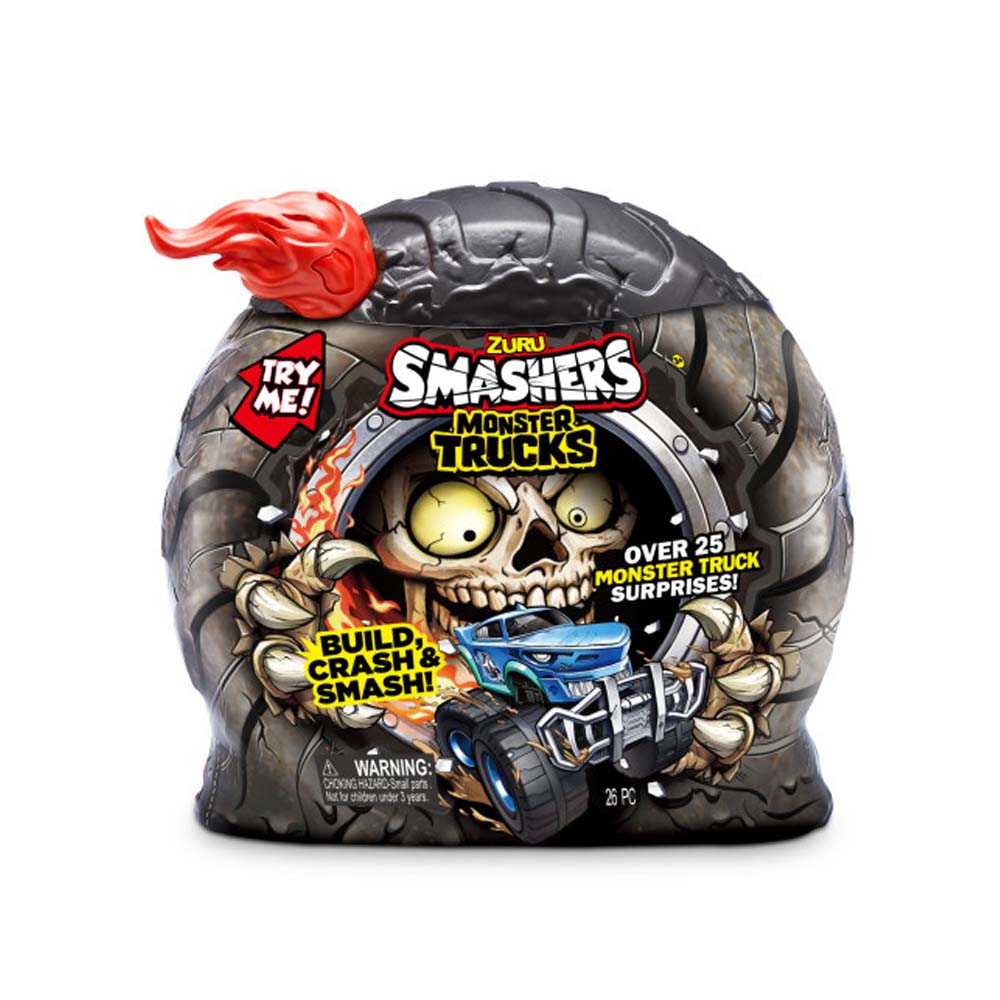 Игрушка в наборе с аксессуарами SMASHERS Monster Wheels ДИНО ТРЕК (74103A)