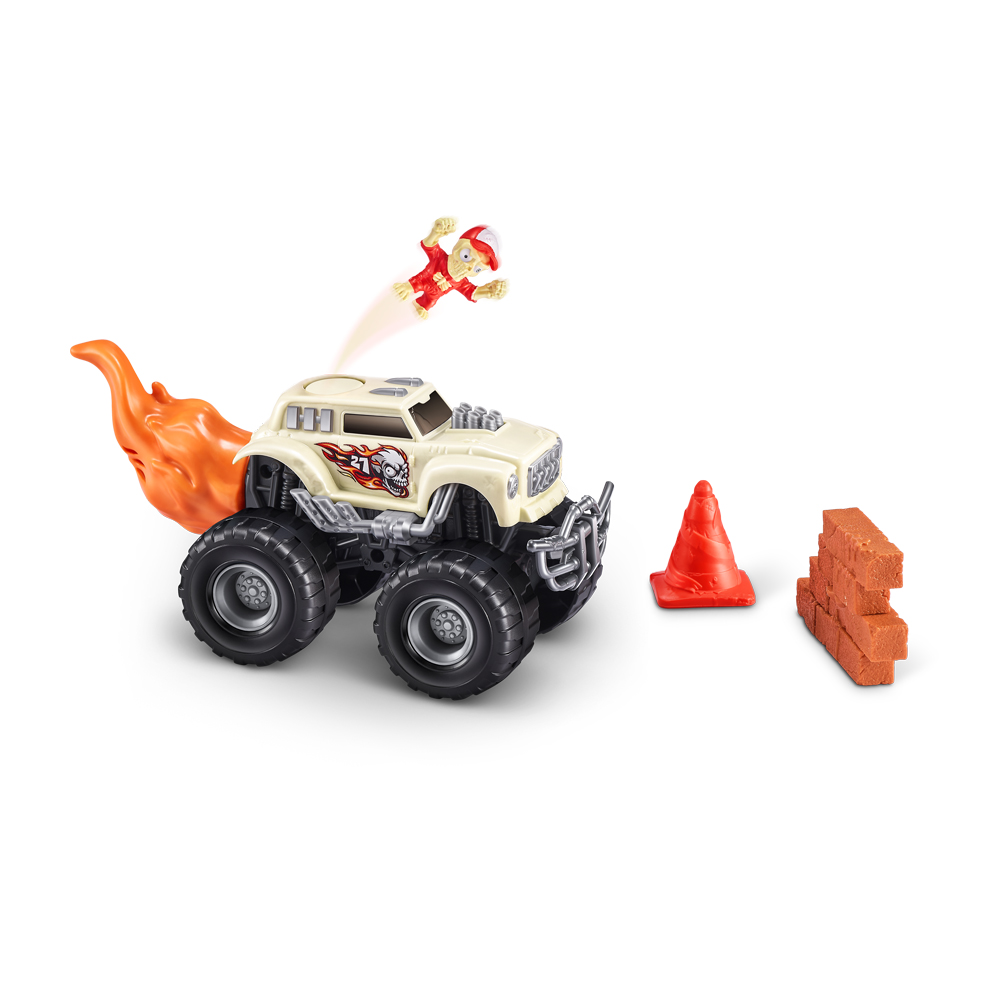Игрушка в наборе с аксессуарами SMASHERS Monster Wheels СКАЛЛ ТРЕК (74103B)