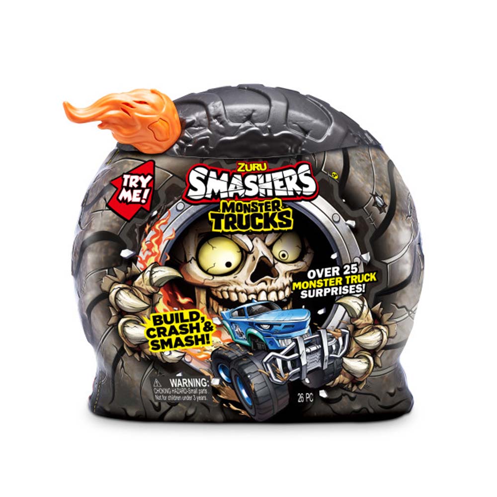 Игрушка в наборе с аксессуарами SMASHERS Monster Wheels СКАЛЛ ТРЕК (74103B)