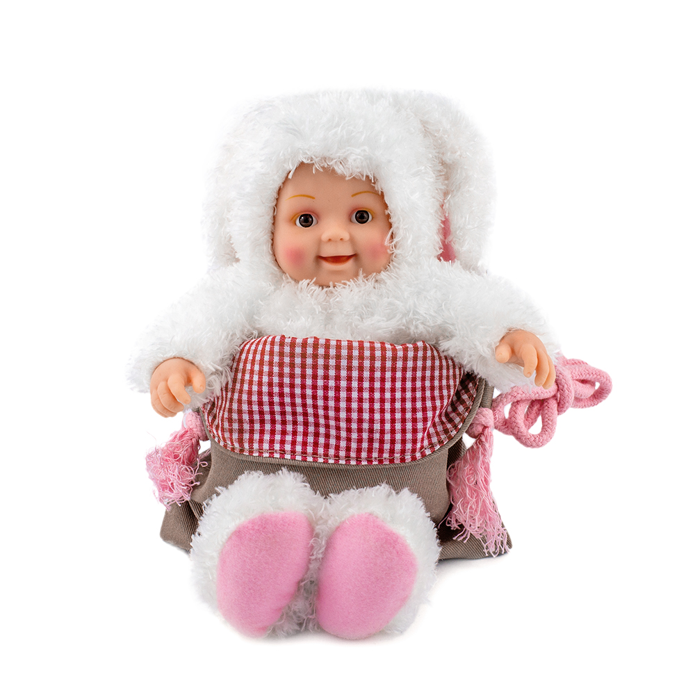Anne Geddes Little Bunny Doll with bag and stickers, 23 cm (21072)
