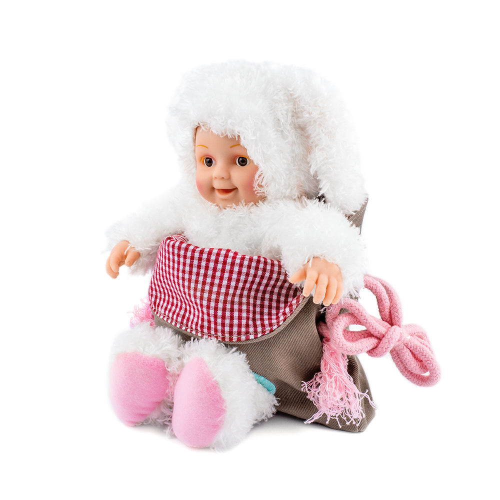 Anne Geddes Little Bunny Doll with bag and stickers, 23 cm (21072)