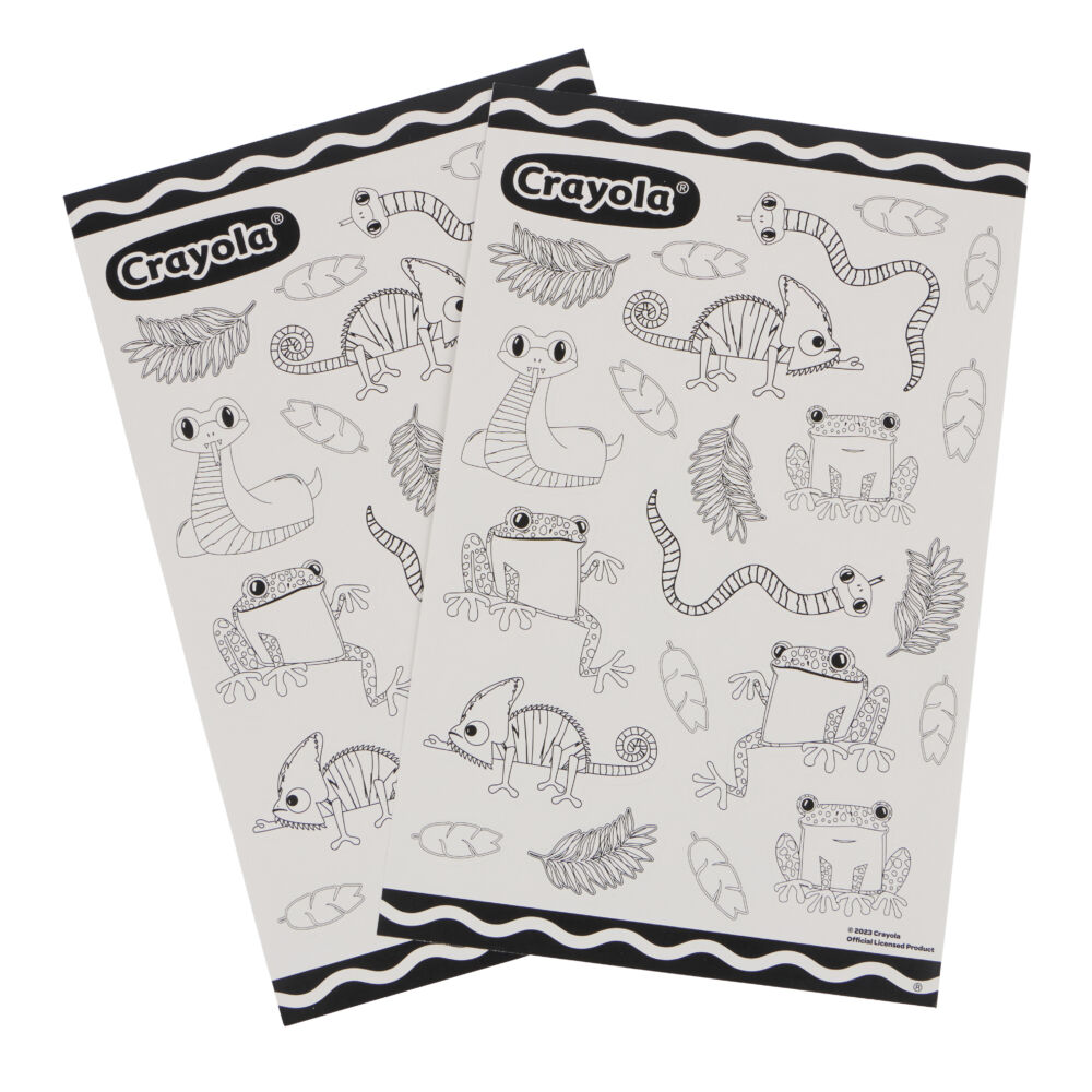 Crayola Coloring Stickers Reptiles in the Rainforest with Crayons (15754-A)