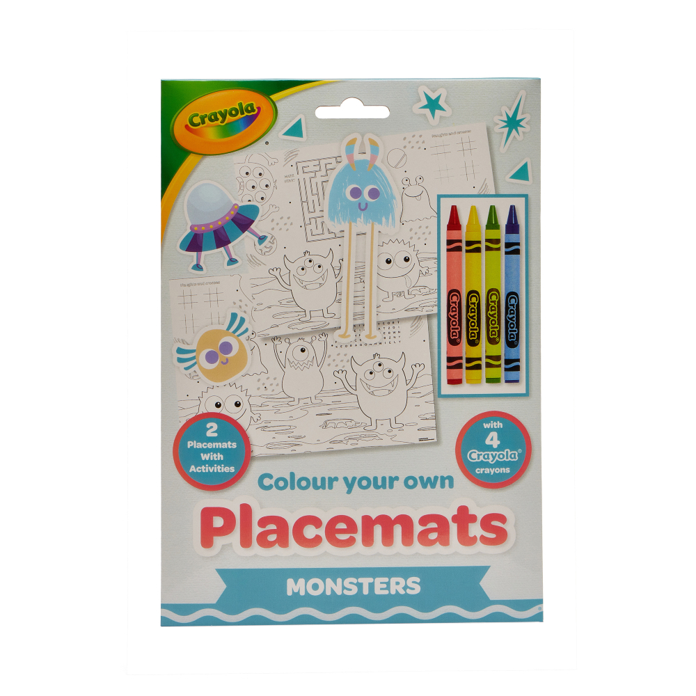 Crayola Coloring Pages “Monsters” 2 pcs with crayons (15755-B)