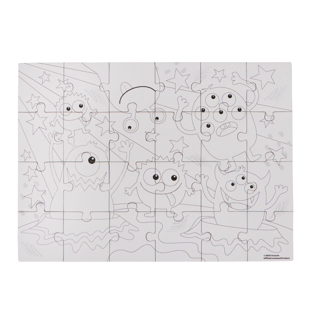 Crayola Monsters Coloring Puzzle with Crayons (15919-A)