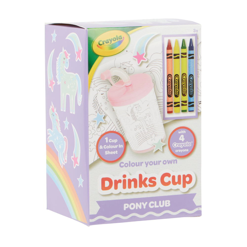 Crayola Pony Club Coloring Cup with Crayons (15765-B)