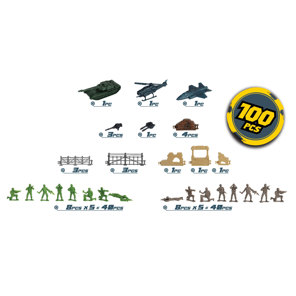 Ігровий набір Soldier Force Bucket Кейс 100 ел (545032)