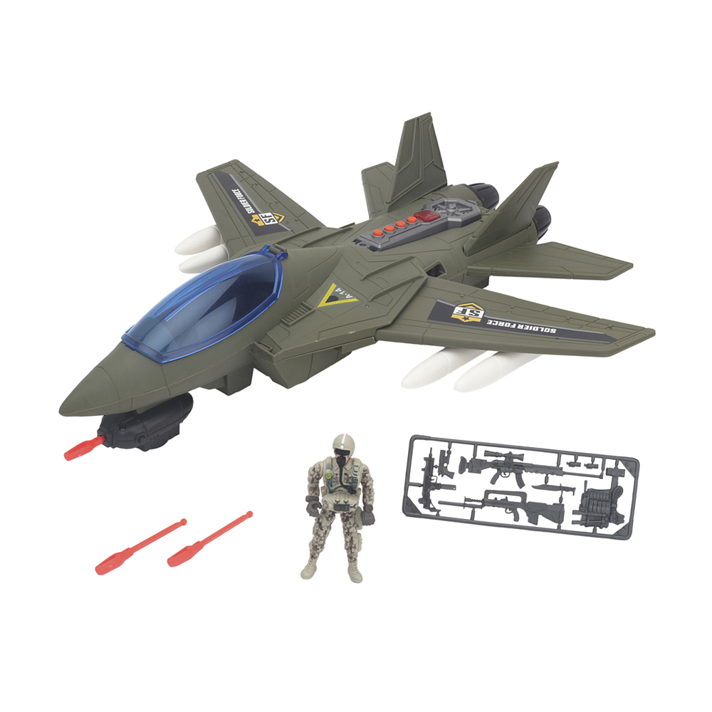 Игровой набор Soldier Force Солдаты Air Hawk Attack Plane/Штурмовик (545160)