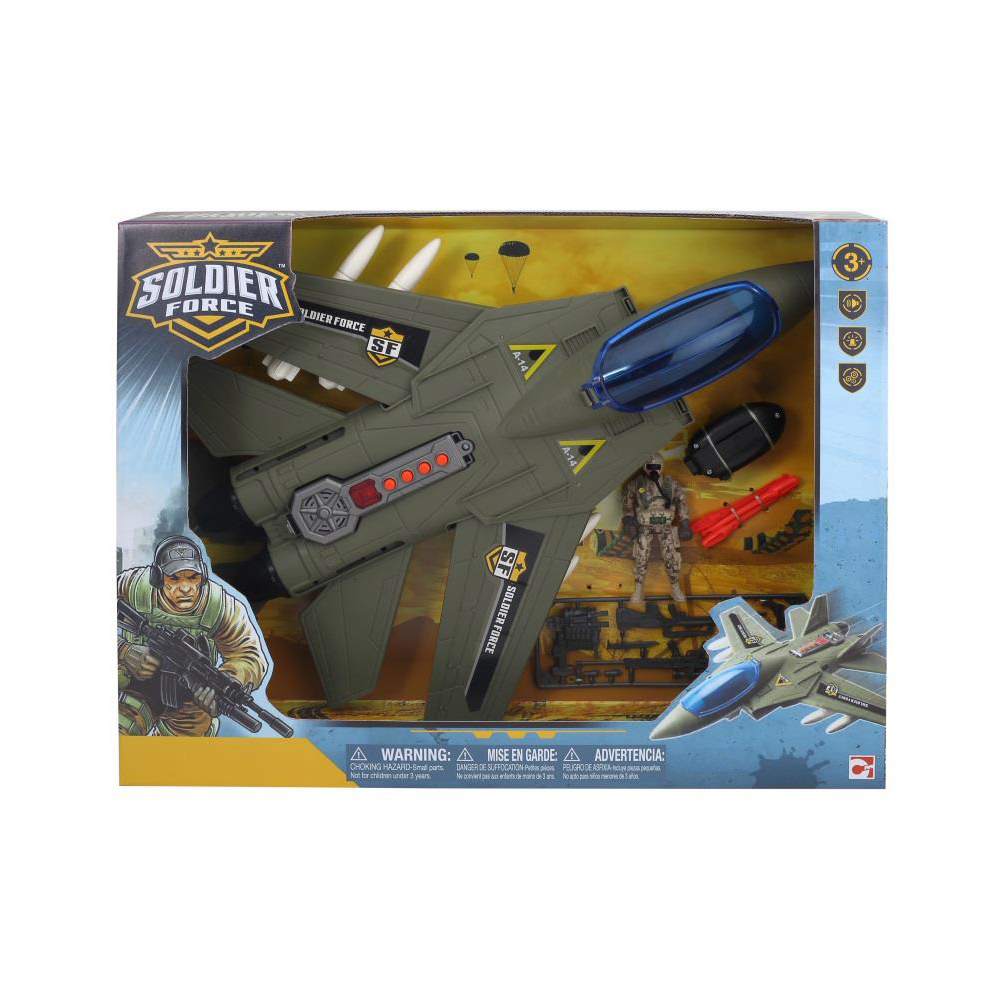 Игровой набор Soldier Force Солдаты Air Hawk Attack Plane/Штурмовик (545160)