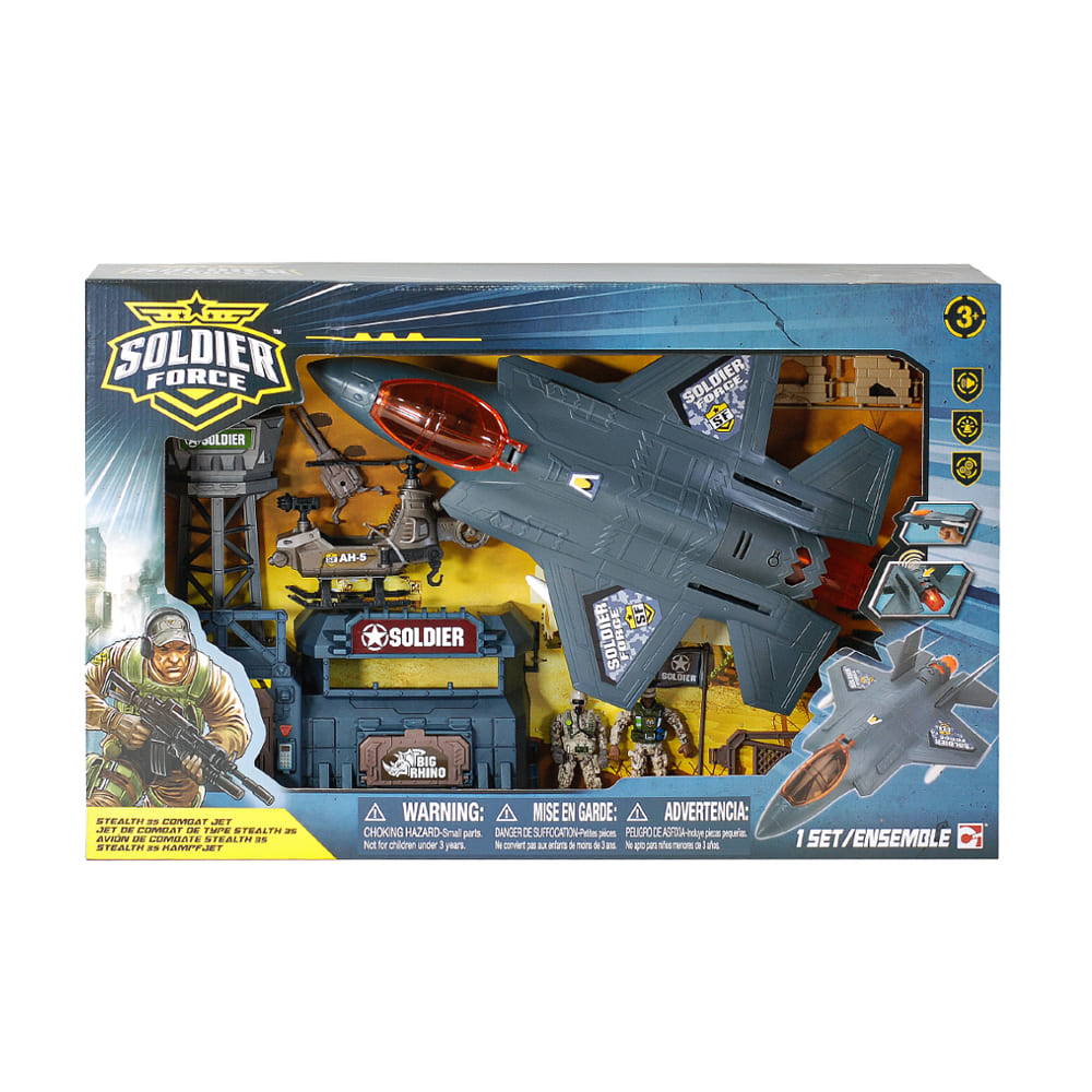 Soldier Force Stealth F-35 Combat Jet Game Set (545167)
