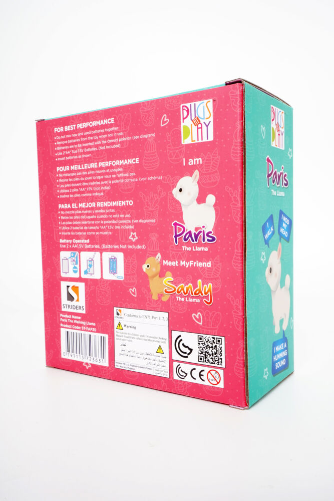 Интерактивная Игрушка Pugs at Play Лама «Париж» (ST-PAP35)