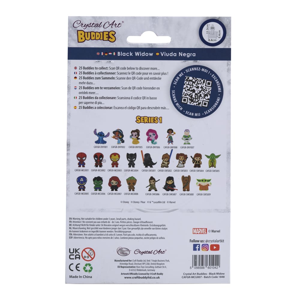 Black Widow Crystal Art Kit (CAFGR-MCU007)