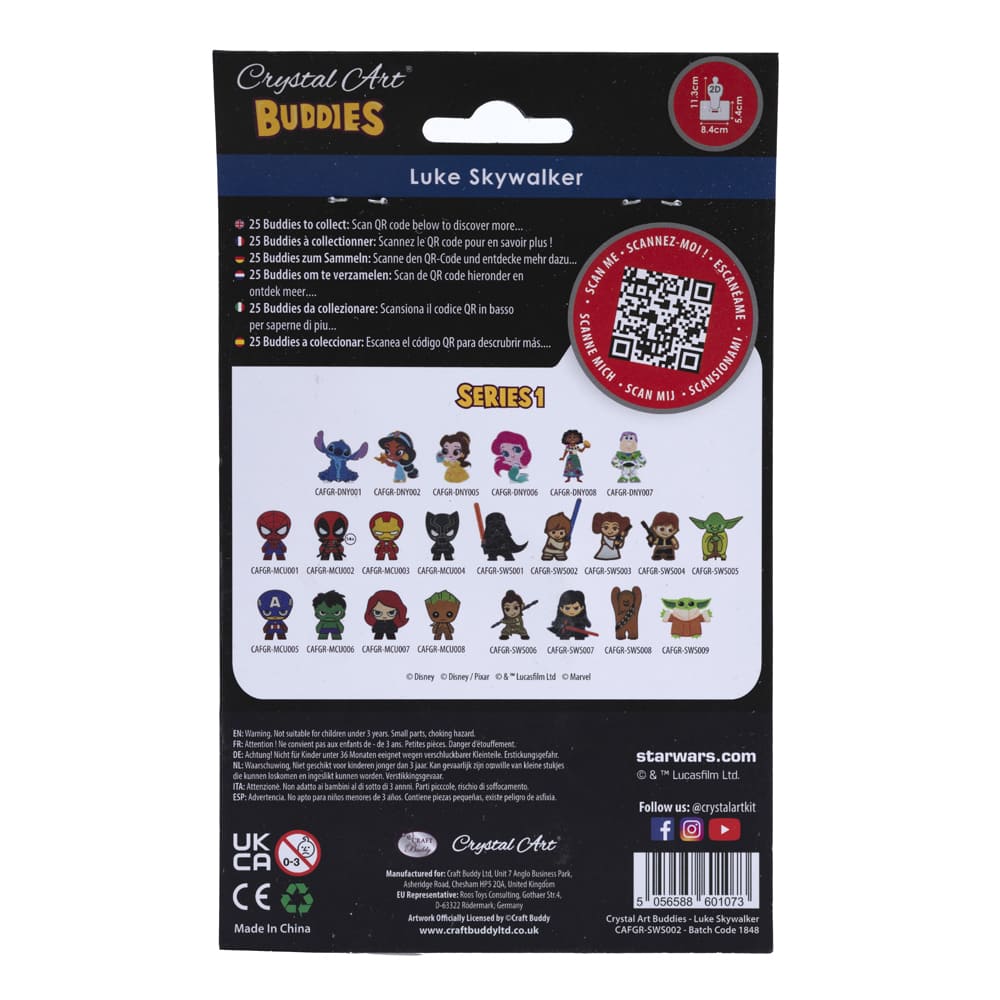 Набор для творчества Crystal Art Люк Скайуокер (CAFGR-SWS002)