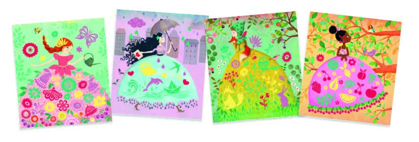 DJECO Corduroy Artistic Patches Lovely Maidens (DJ09468)